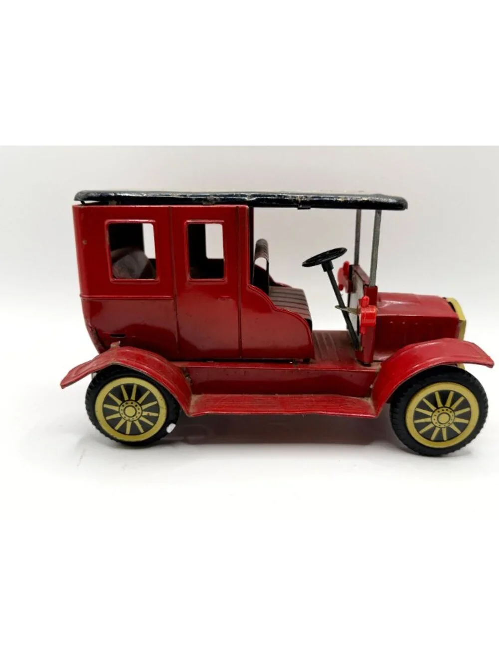 Vintage Bandai 1915 Ford Model T Tin Litho Friction Toy Car